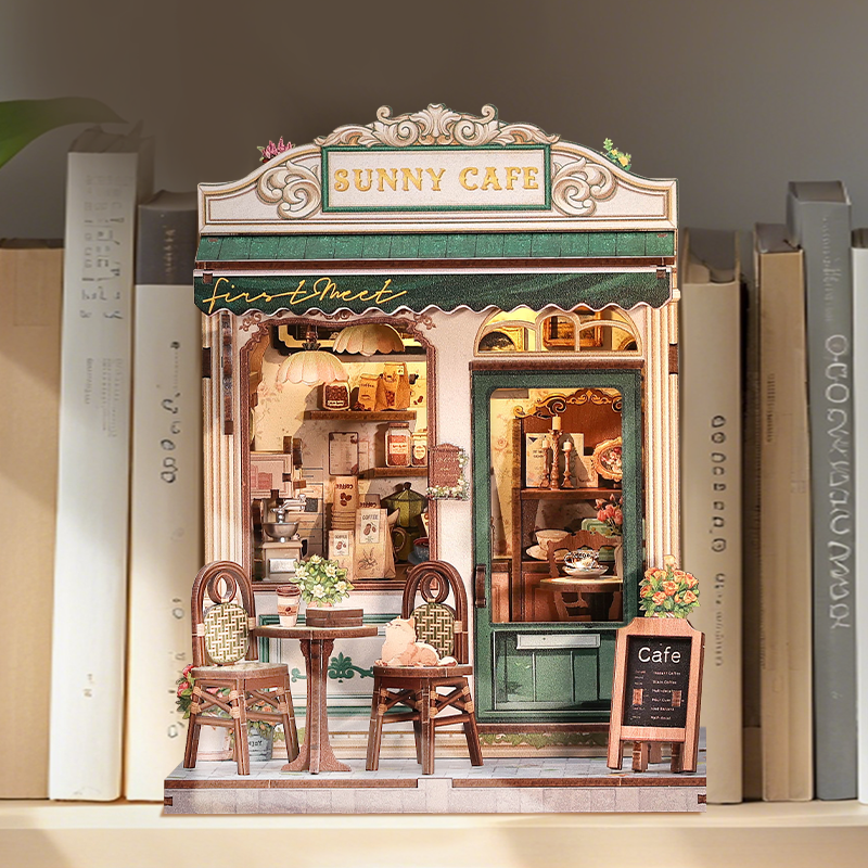 CUTEBEE DIY Miniature House |  Sunny Cafe