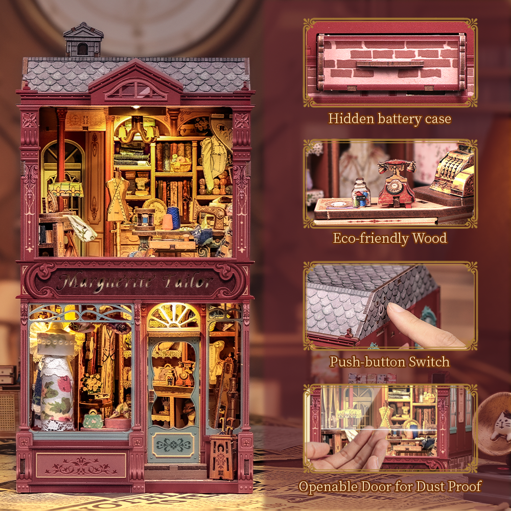 CUTEBEE DIY Book Nook Kit | Marguerite Tailor