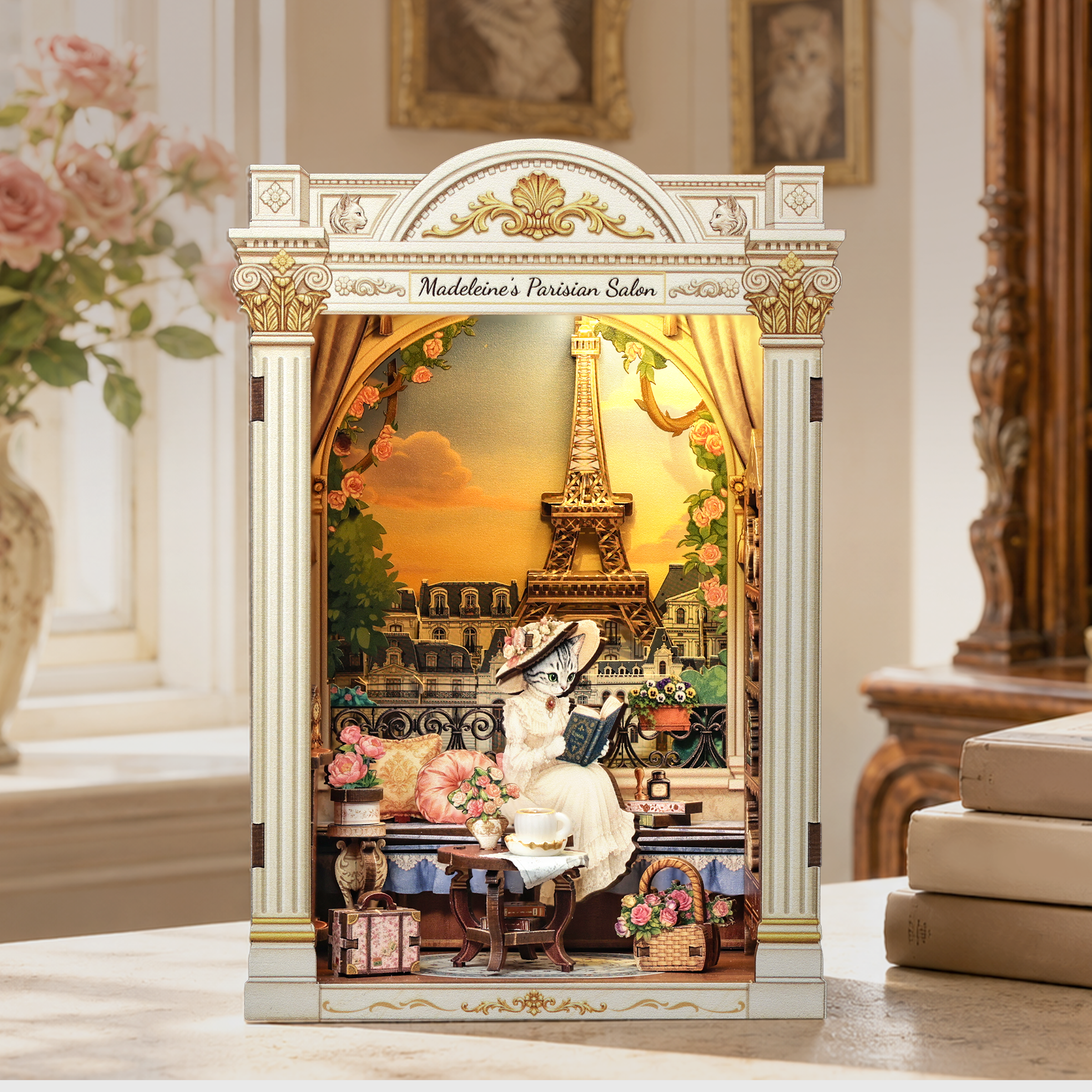 CUTEBEE DIY Book Nook Kit | Madeleine's Parisian Salon