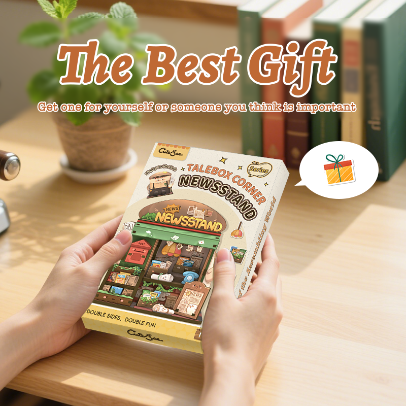 CUTEBEE Mini Store Series | TaleBox Corner-Newsstand