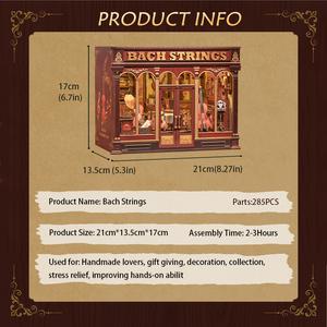 CUTEBEE DIY Miniature House | Bach Strings