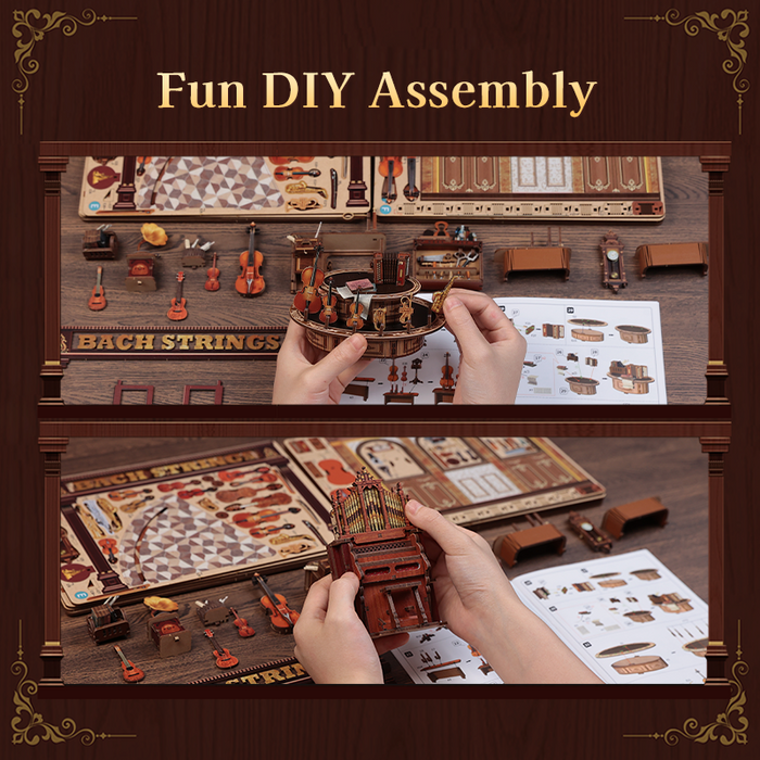 CUTEBEE DIY Miniature House | Bach Strings
