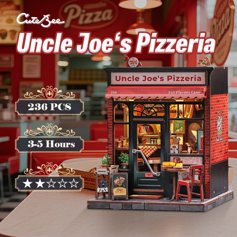 CUTEBEE DIY Miniature House | Uncle Joe's Pizzeria