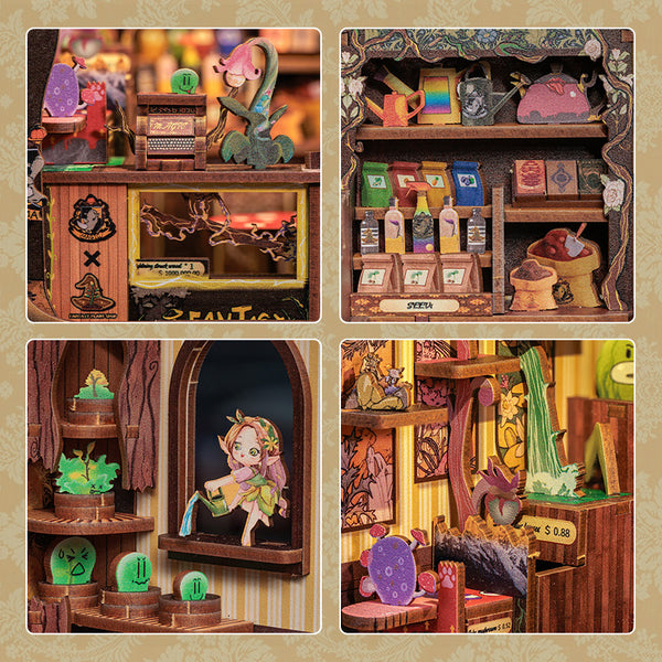 CUTEBEE DIY Book Nook Kit（Magic Shop Series）