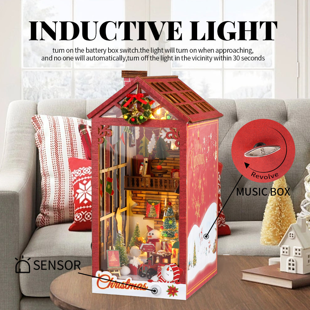 Buy CuteBee-Book Nook DIY Wooden Puzzle Dollhouse LED Switching