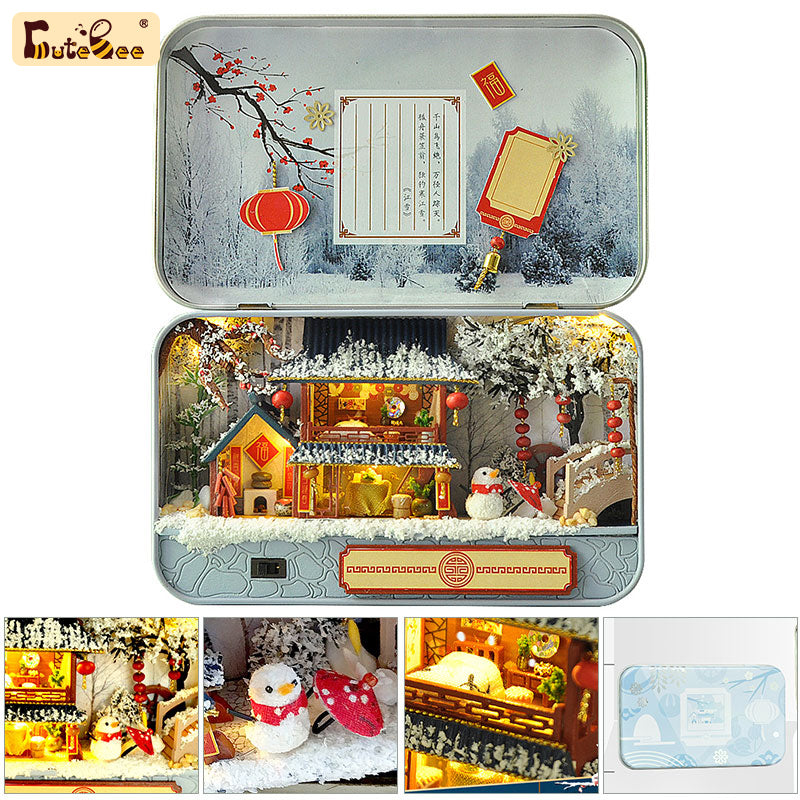 CUTEBEE  1: 24 DIY Dollhouse Kit (mini four seasons)