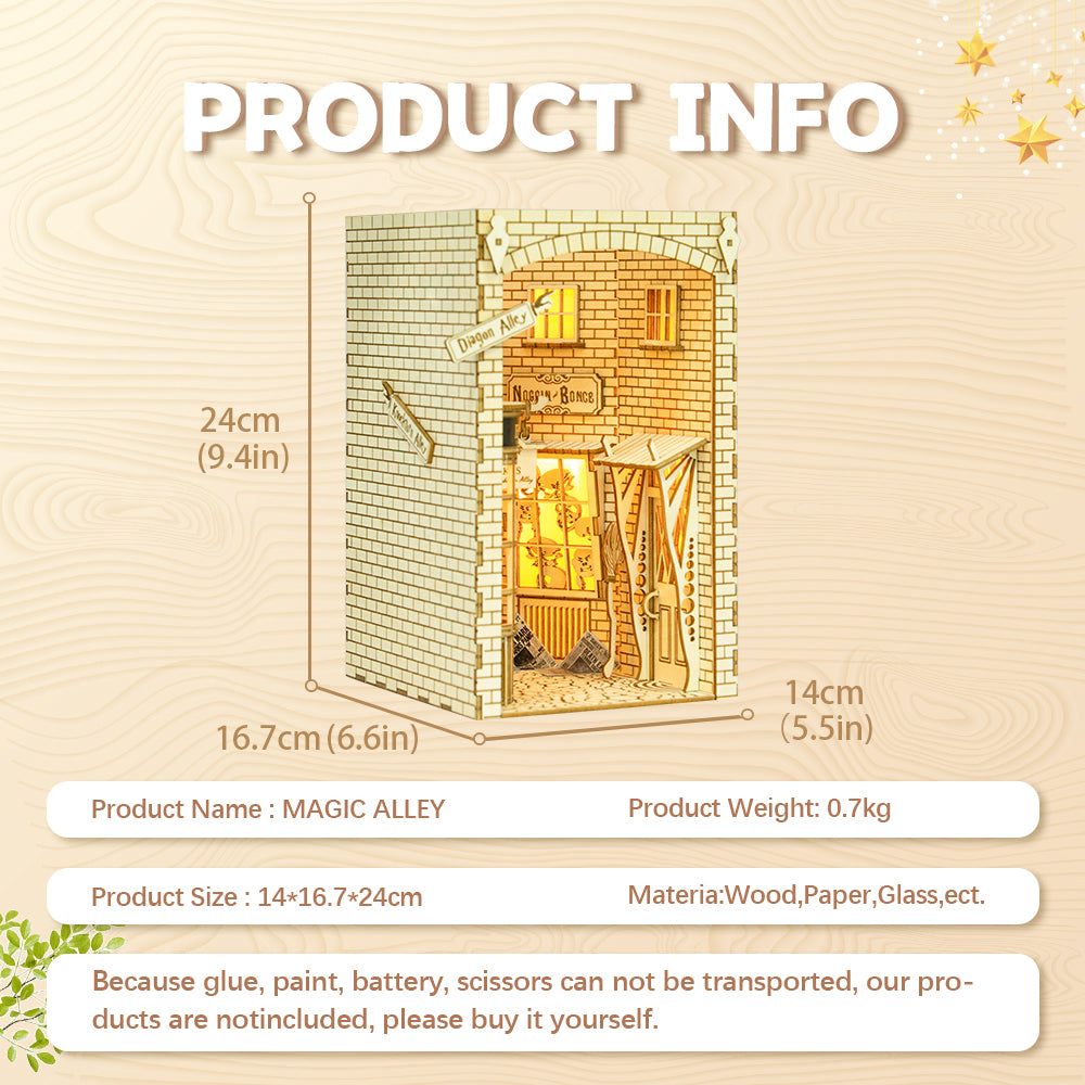 CUTEBEE DIY Book Nook Kit (Magic Alley)