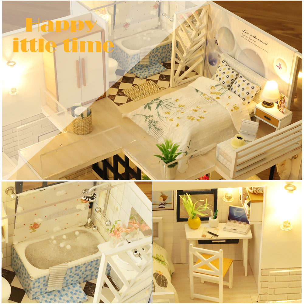 CUTEBEE 1: 24 DIY Dollhouse Kit (Happy Shop Series)