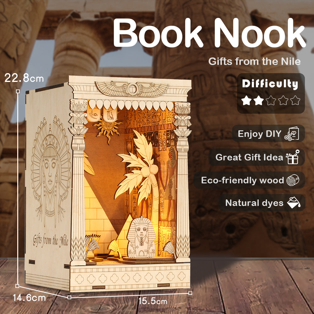CUTEBEE DIY Book Nook Kit (Gifts from The Nile)