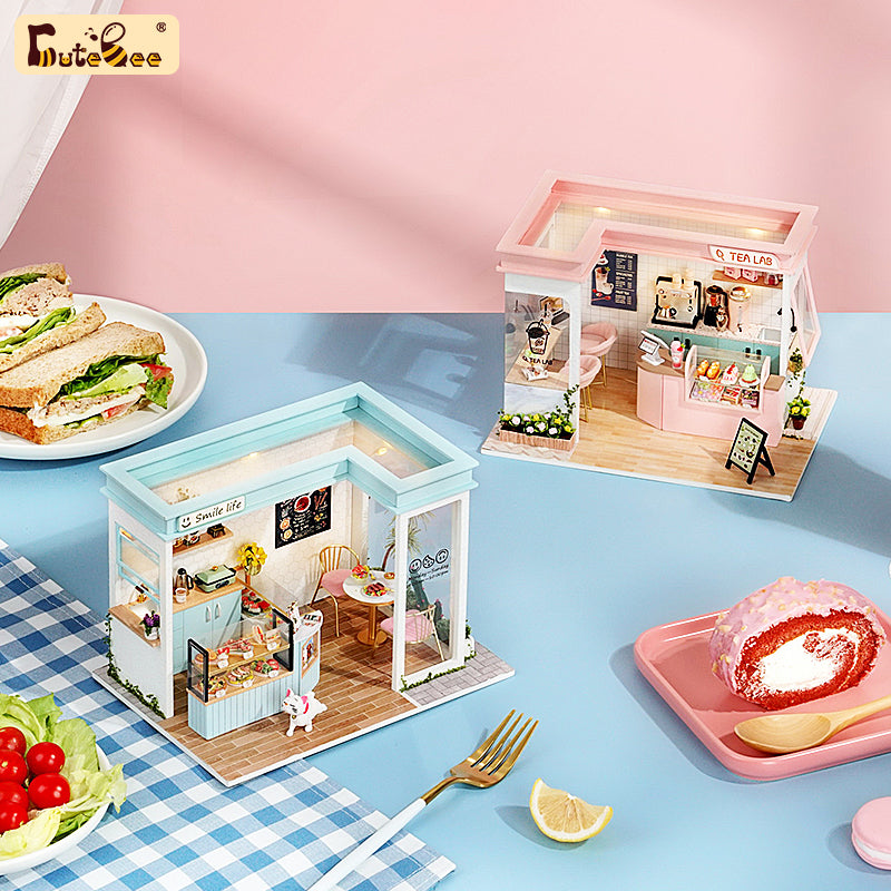 CUTEBEE 1: 24 DIY Dollhouse Kit (Happy Shop Series)