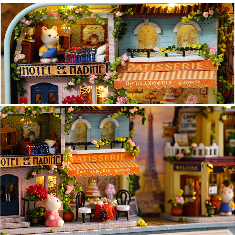 CUTEBEE 1: 24 DIY Dollhouse Kit（Box theater 3）