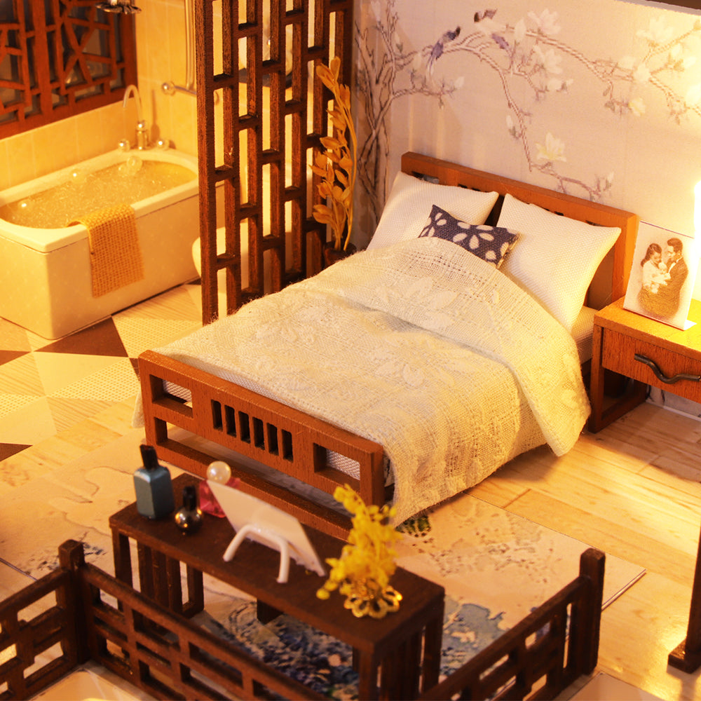 CUTEBEE 1: 24 DIY Dollhouse Kit（Quiet Time）