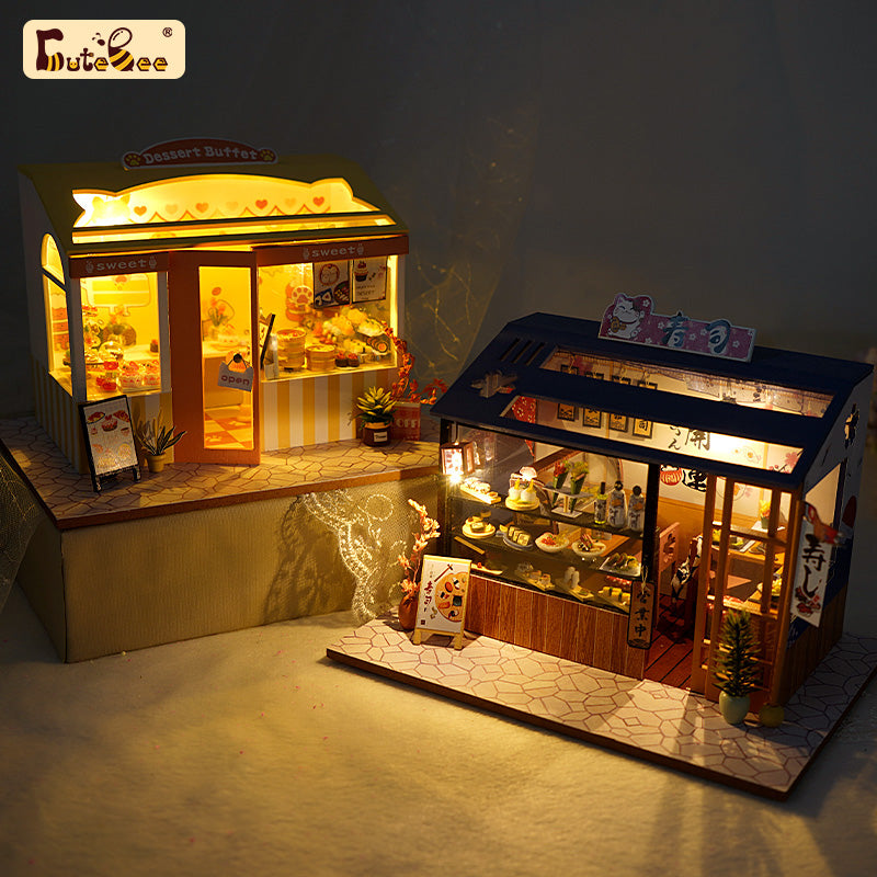 CUTEBEE 1:24 DIY Dollhouse Kit ( Dream shop 1)