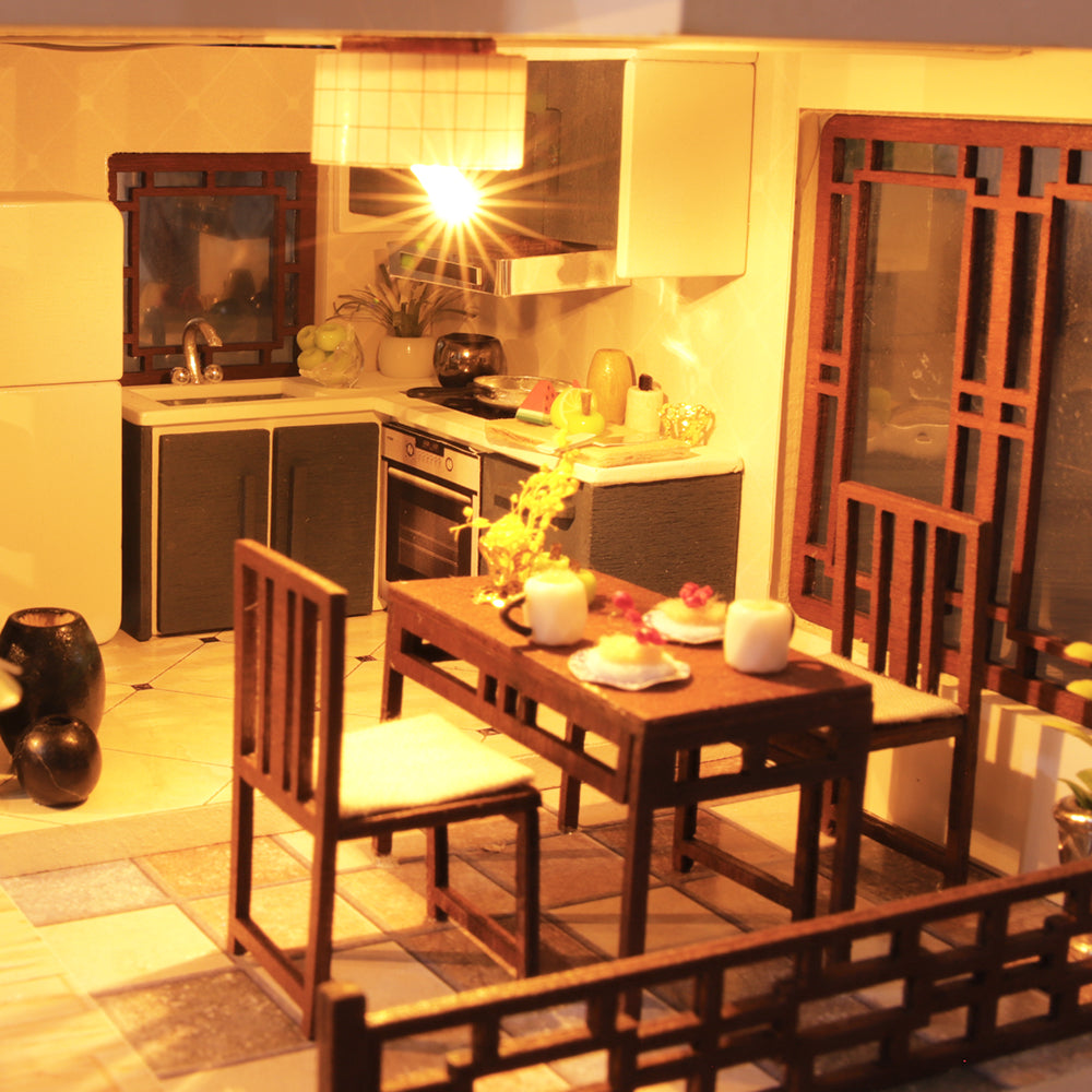 CUTEBEE 1: 24 DIY Dollhouse Kit（Quiet Time）
