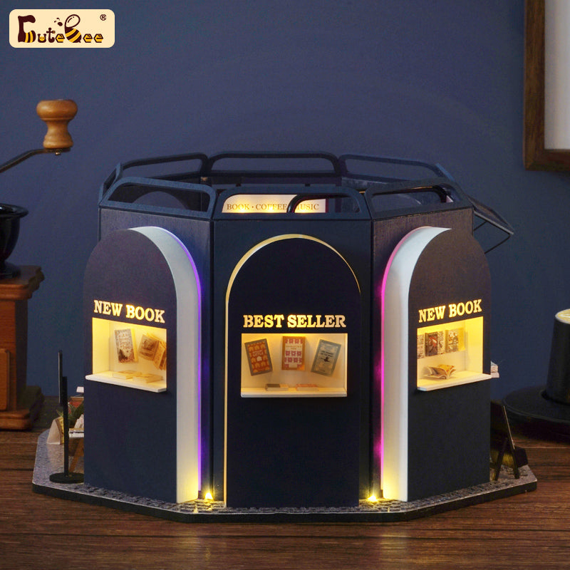 CUTEBEE 1:24 Dollhouse Kit (Book Cafe)