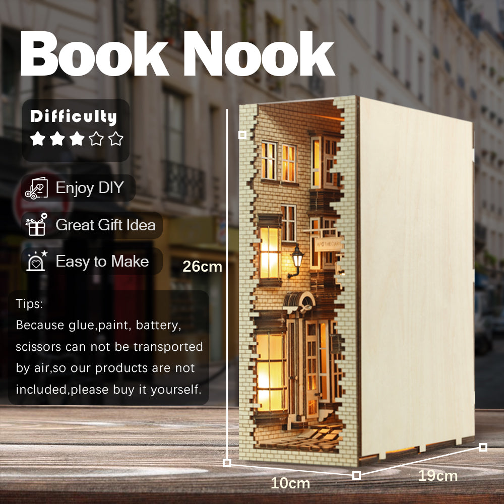 CUTEBEE DIY Book Nook Kit(Mysterious Ancient Street)
