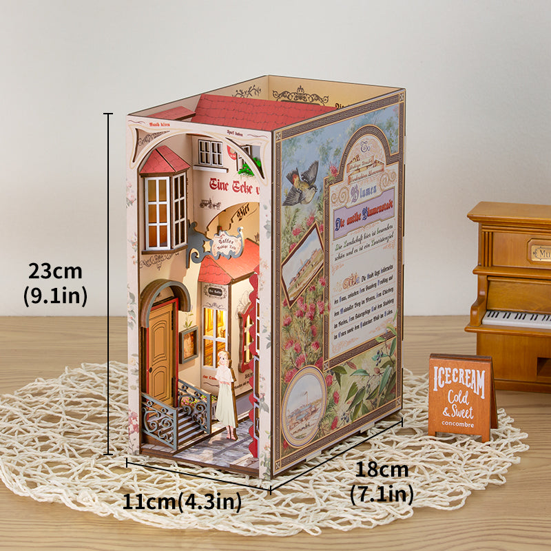 CUTEBEE DIY Book Nook Kit (The Ancient City of Flowers)