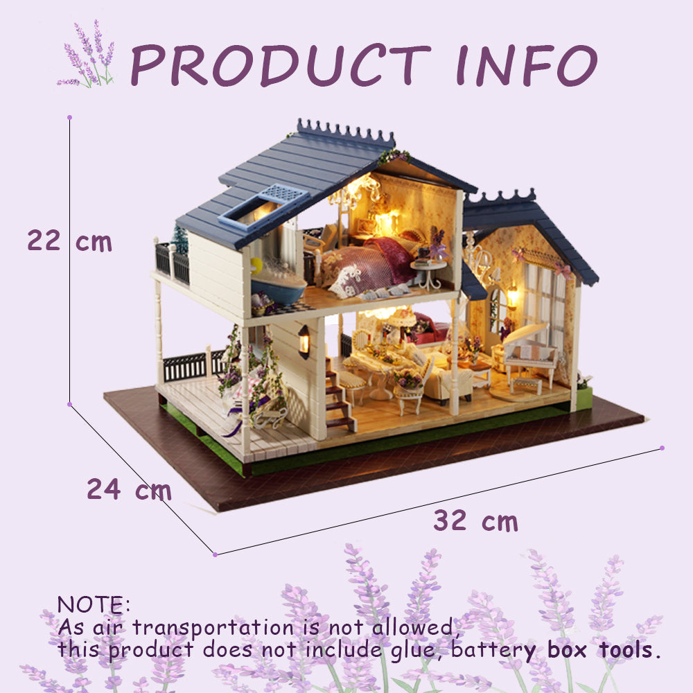 CUTEBEE 1:24 Dollhouse Kit (PROVENCE LAVENDER)