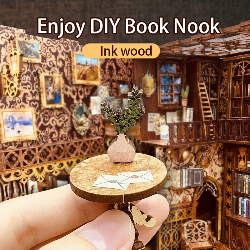 DIY Book Nook Kit: Rose Detective Agency with Dust Cover – Kawaii