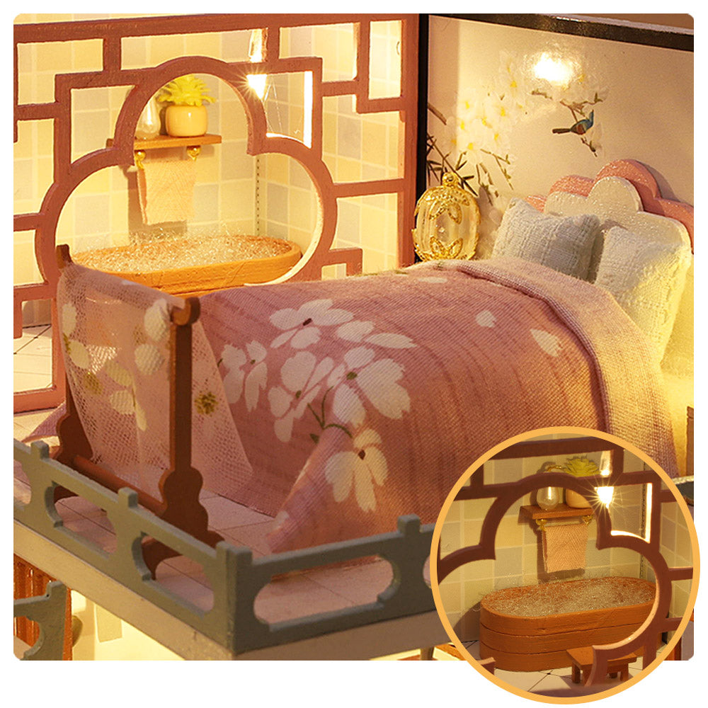 CUTEBEE 1: 24 DIY Dollhouse Kit (Guqin Pavilion)