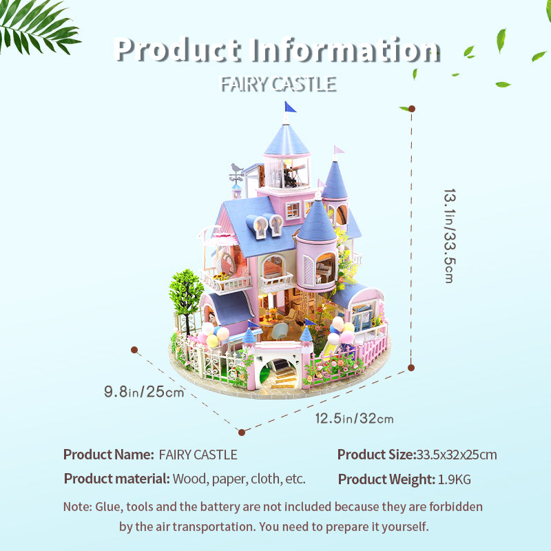 CUTEBEE 1:24 Dollhouse Kit (Fairy Castle)