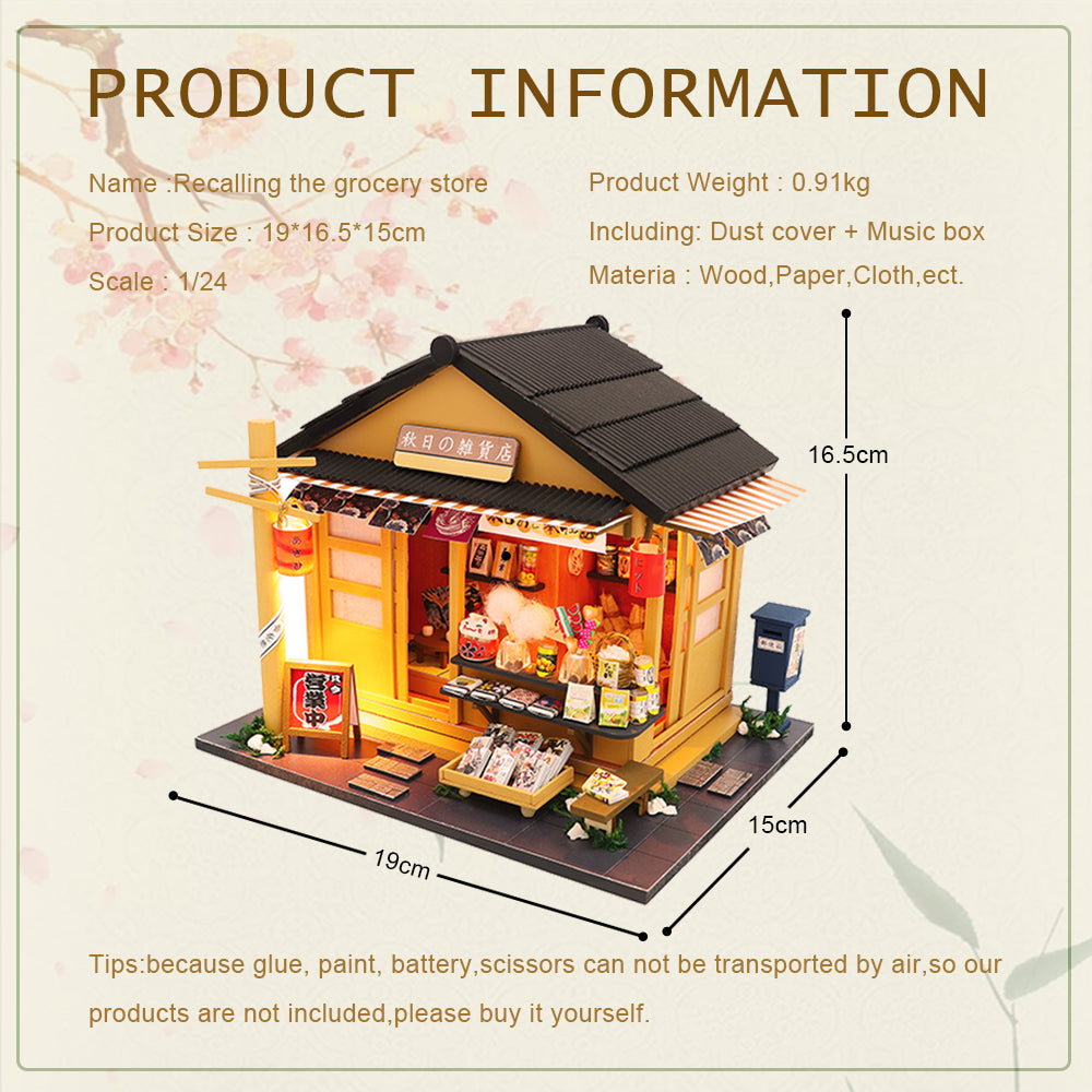 CUTEBEE 1: 24 DIY Dollhouse Kit (Gocery store)