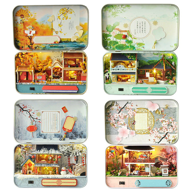 CUTEBEE  1: 24 DIY Dollhouse Kit (mini four seasons)